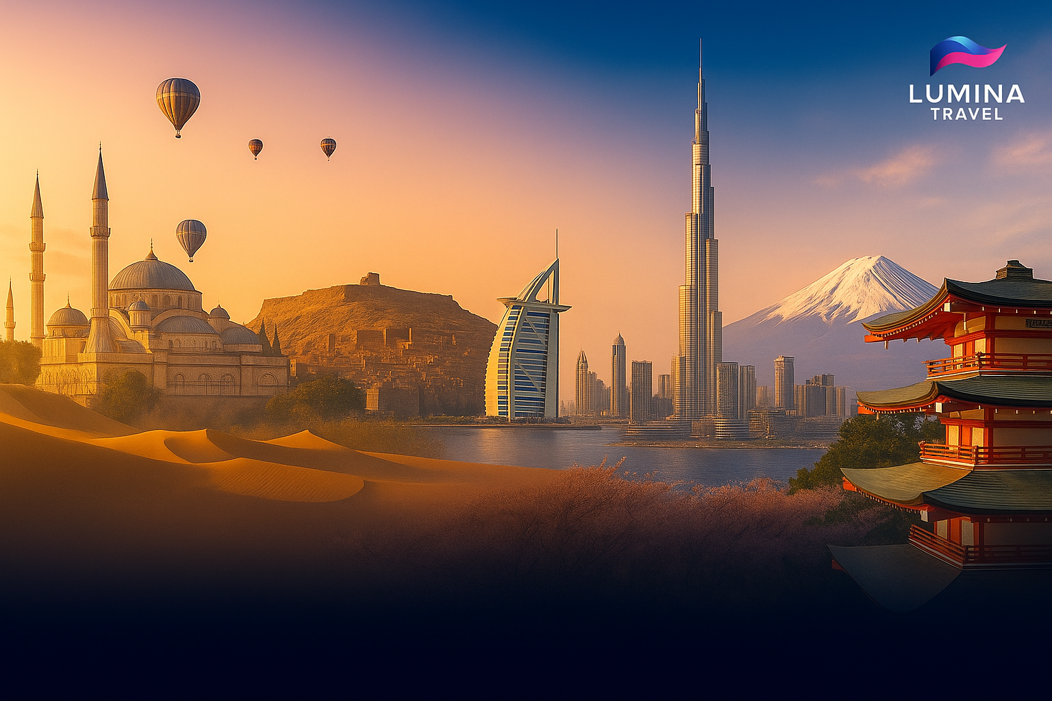 Lumina Travel destinations banner